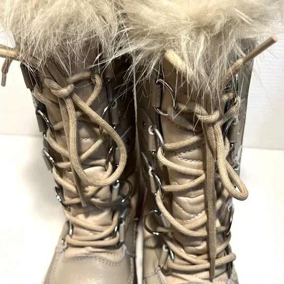 SOREL TOFFINO II Waterproof Quilted Faux Fur Cuffs Lace Up Winter Snow Boots 9.5 - Picture 11 of 16